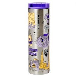 NEW Starbucks x Black Panther Tumbler with Wakanda Forever Graphics